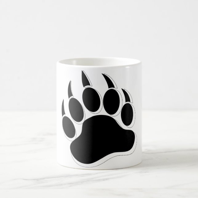Fantastisk Gay Bear klo B&W 3D effekt Kaffemugg (Center)