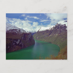 Fantastisk Geiranger Fjord Postcard Vykort