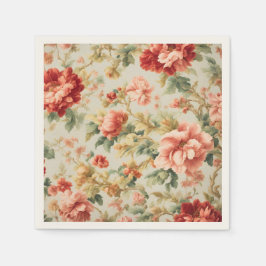 Fantastisk Gentle Exquisite Flowers, Löv. Färgning Pappersservett