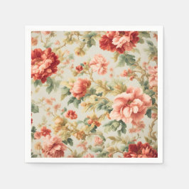 Fantastisk Gentle Exquisite Flowers, Löv. Färgning Pappersservett