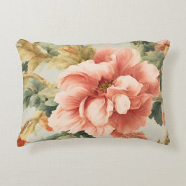 Fantastisk Gentle Exquisite Flowers, Löv. Färgning Prydnadskudde