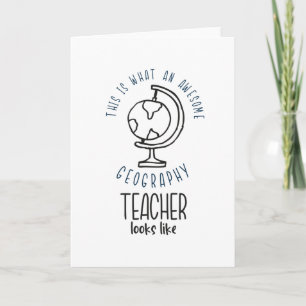 Fantastisk Geography Teacher Earth Globe School Ro Kort