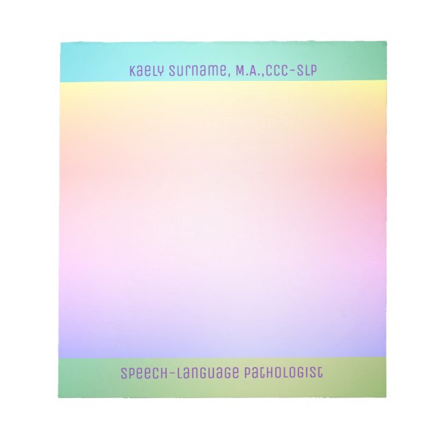 Fantastisk Gift! Tal Patholog anteckningsblock (Framsida)