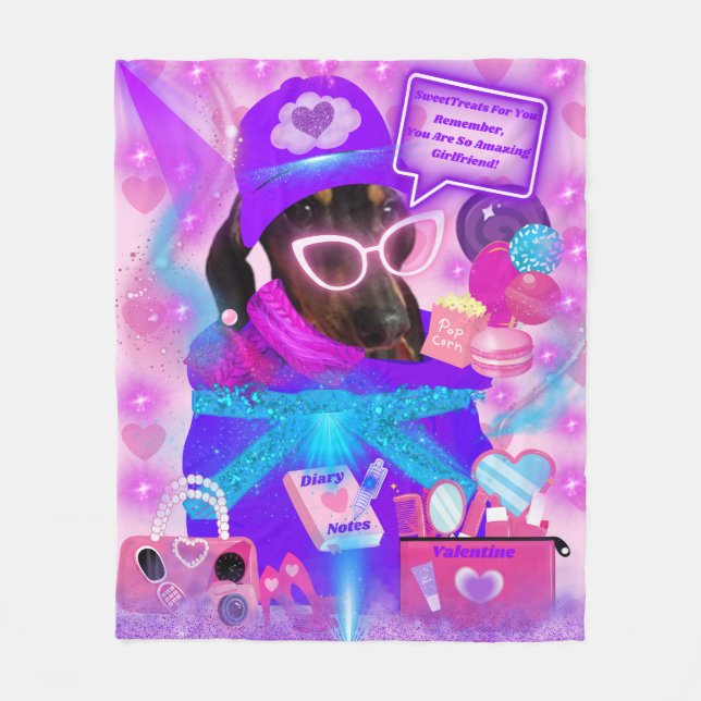 Fantastisk Girlkompis Fleece Blanket (Framsidan)