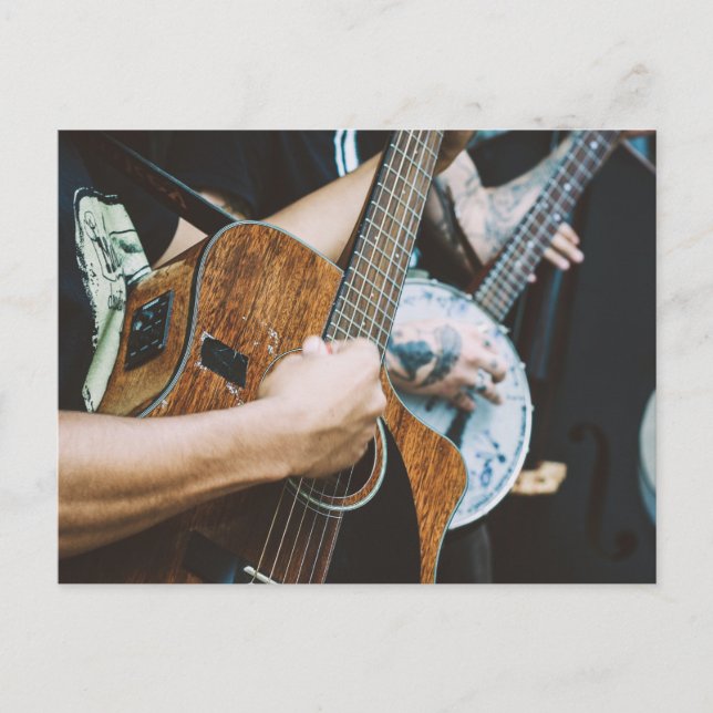 Fantastisk gitarr vykort (Framsida)