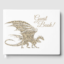 Fantastisk Golden Mosaic Dragon Gästböcker
