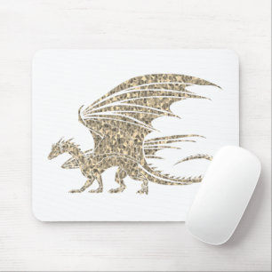 Fantastisk Golden Mosaic Dragon Musmatta