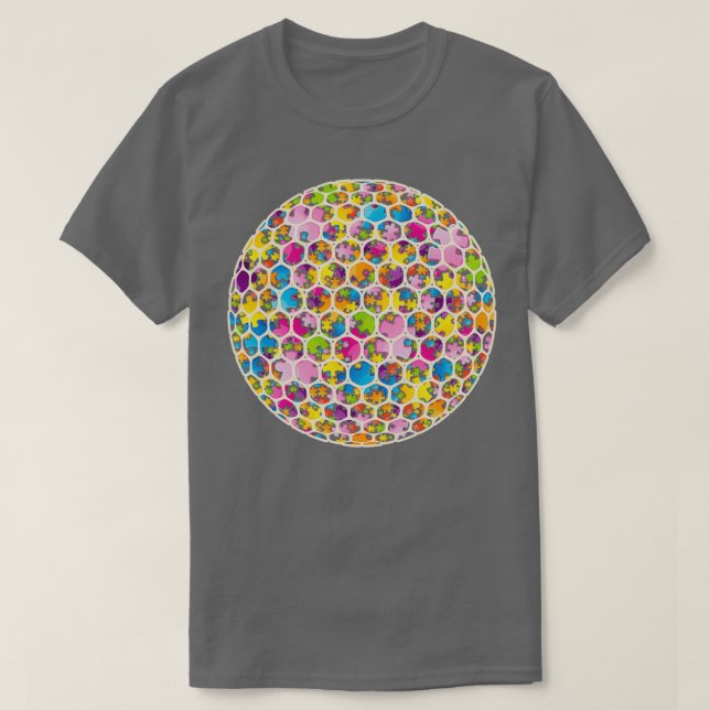 Fantastisk Golf Autism Awareness Sport Manar Women T Shirt (Design framsida)