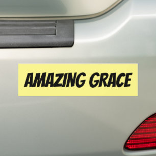 FANTASTISK GRACE CHRISTIAN BUMPER STICKERS BILDEKAL