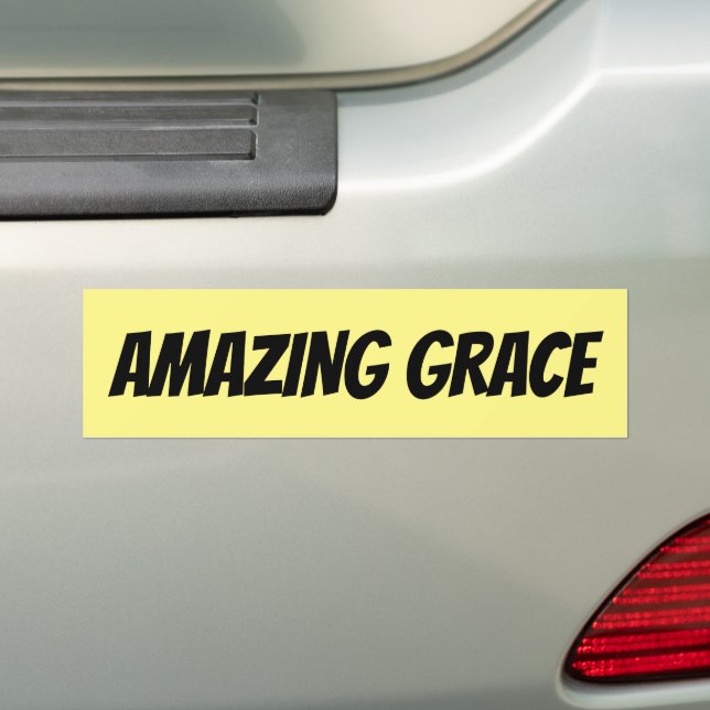 FANTASTISK GRACE CHRISTIAN BUMPER STICKERS BILDEKAL (På Bil)