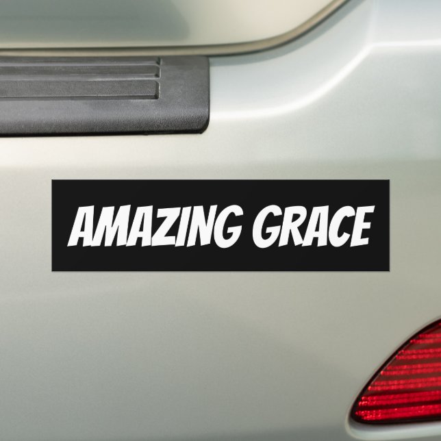 FANTASTISK GRACE CHRISTIAN BUMPER STICKERS BILDEKAL (På Bil)