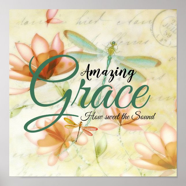 Fantastisk Grace Flowers och Dronfly Poster (Framsidan)
