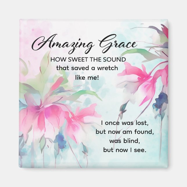 Fantastisk Grace Hur söt Ljud Christian Hymn är Magnet (Framsidan)