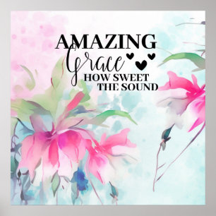 Fantastisk Grace Hur söt Ljud Christian Hymn är Poster