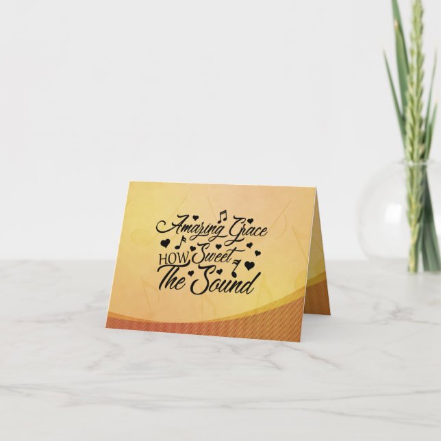 Fantastisk Grace Hur söt Ljud Hymn är Kort (Framsida)