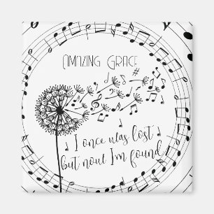 Fantastisk Grace Hymn Dandelion Christian Magnet