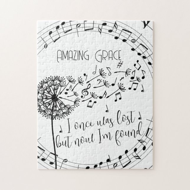 Fantastisk Grace Hymn Dandelion Christian Pussel (Vertikal)
