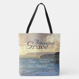 Fantastisk Grace Hymn Ocean Sunset Tygkasse