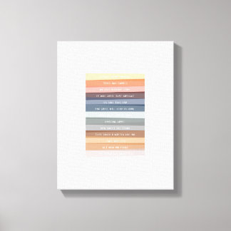 Fantastisk Grace Lyric Colorful Canvas Art