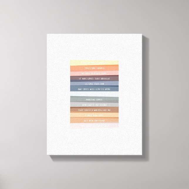 Fantastisk Grace Lyric Colorful Canvas Art (Framsida)