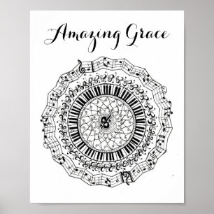 Fantastisk Grace Mandala Poster