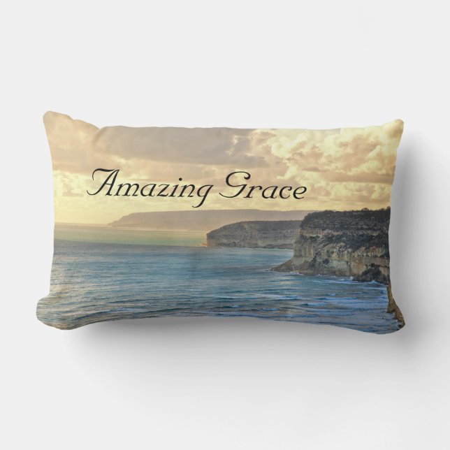 Fantastisk Grace Ocean Sunset Anpassningsbar Dekor Lumbarkudde (Framsida)