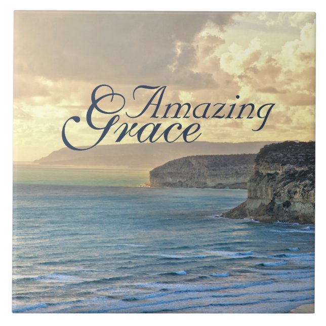 Fantastisk Grace Ocean View Sunset Kakelplatta (Framsidan)