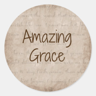 Fantastisk Grace Runt Klistermärke
