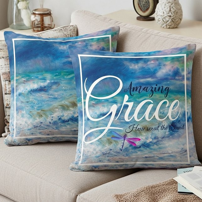 Fantastisk Grace Sjölandskap Dekorativ kudde (Skapare uppladdad)