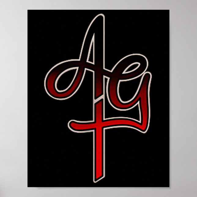 Fantastisk Grace Tattoo Bleeding Heart Poster (Framsidan)