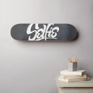 Fantastisk Graffiti Selfie Street Art Lettering Mini Skateboard Bräda 18,7 Cm