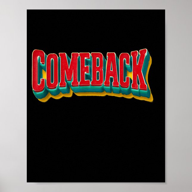 Fantastisk grafisk comeback-satsning poster (Framsidan)