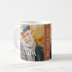 Fantastisk Grampa sedan 20XX-foto med enkel Elegan Kaffemugg