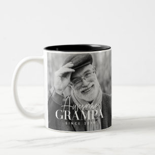 Fantastisk Grampa sedan 20XX-foto med enkel Elegan Två-Tonad Mugg