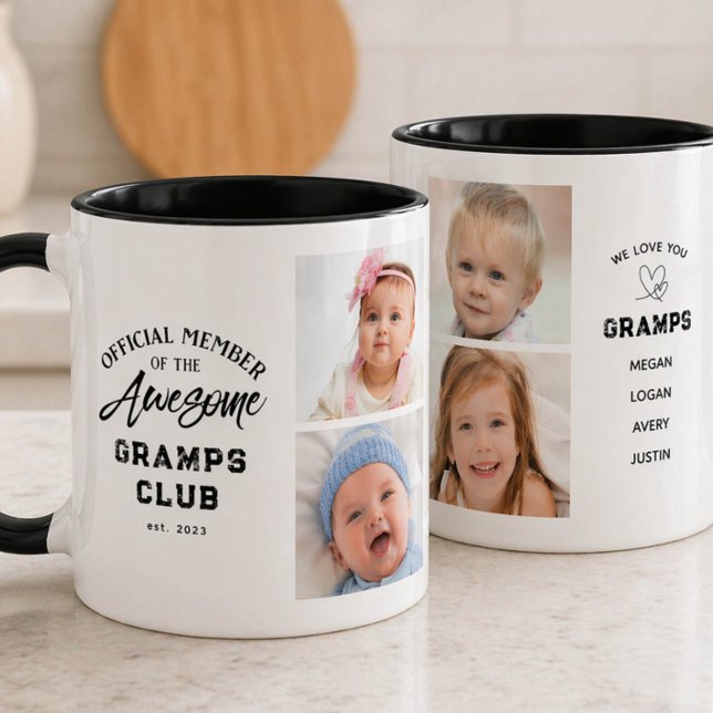 Fantastisk GRAMPS-mugg med fotokollage Mugg (Skapare uppladdad)