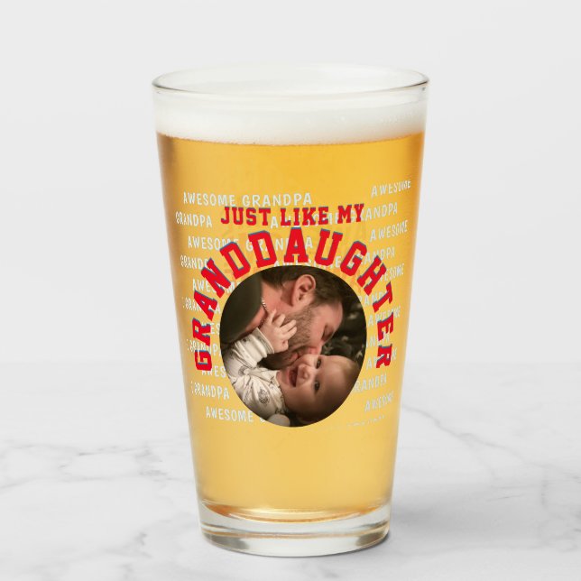 Fantastisk Grandfather Granddotter Fars dag Glaskopp (Baksida fylld)