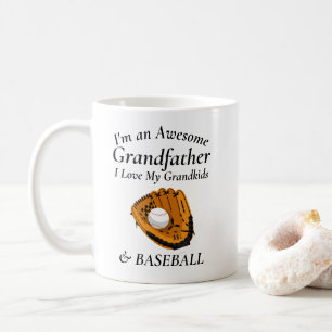 Fantastisk Grandfather Kärlek Barnbarn & Baseball Kaffemugg