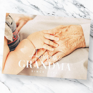 Fantastisk Grandma sedan 20XX Simple Elegant Photo Canvastryck