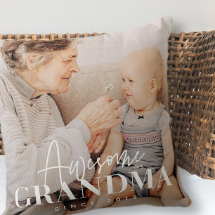Fantastisk Grandma sedan 20XX Simple Elegant Photo Kudde