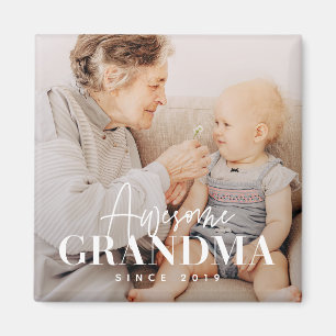Fantastisk Grandma sedan 20XX Simple Elegant Photo Magnet