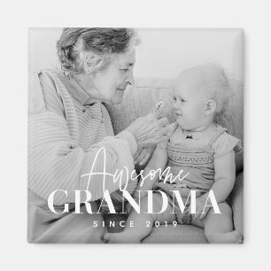 Fantastisk Grandma sedan 20XX Simple Elegant Photo Magnet