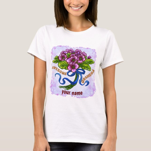 Fantastisk Grandma T Shirt (Framsida)