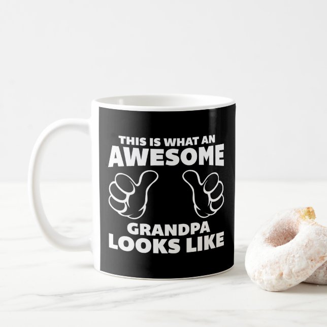 Fantastisk Grandpa Funny Quote Kaffemugg (Med munk)