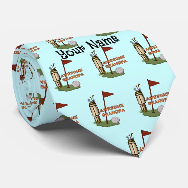 Fantastisk Grandpa Golf manar tie Slips (Rullad)
