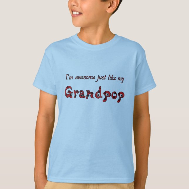 Fantastisk Grandpop Light Blue Tröja (Framsida)