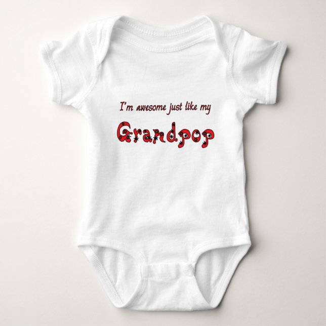 Fantastisk Grandpop T-shirt (Framsida)