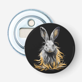 Fantastisk Grått-kanin vid brand Flasköppnare