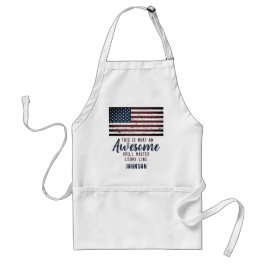 Fantastisk Grill Master Patriotic American Flagga Förkläde