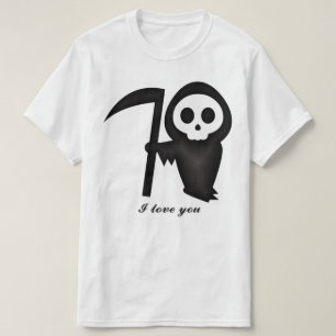 Fantastisk Grim Reaper I kärlek du Death Skeleton T Shirt