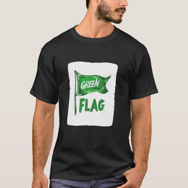 Fantastisk grön flagg kostym t shirt (Framsida)